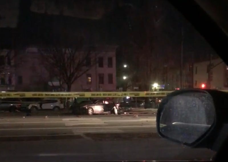 Car crash in Crown Heights
