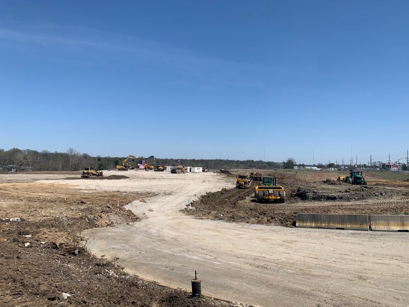 A look at work on the site of the former Crestwood Mall