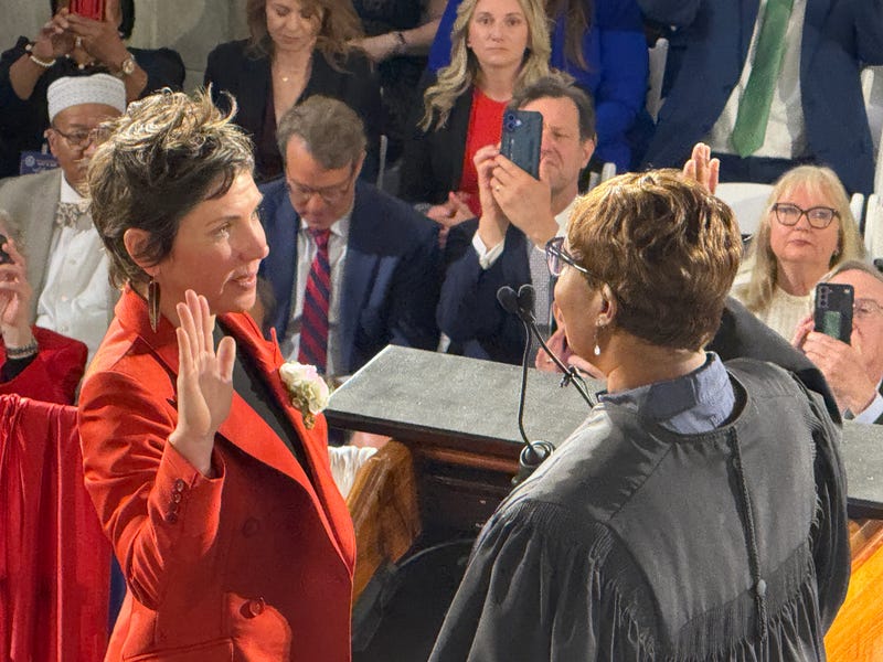 Cara Spencer takes the oath of office
