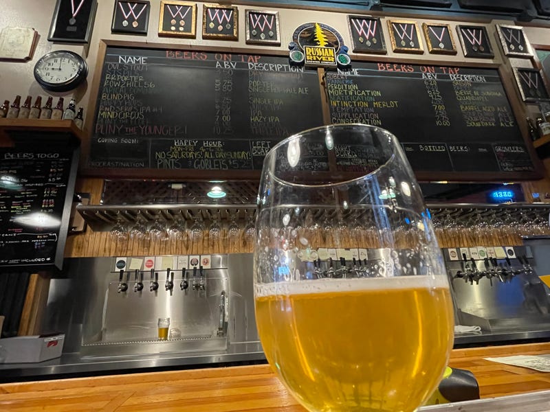 Beer lovers from around the world bundled up and waited in line outside of the North Bay’s Russian River Brewing to get a taste of this year’s Pliny the Younger.