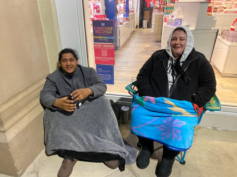 Gonzalo and Amanda Prado had "the whole parking lot" to themselves when they arrived at the store before 4 a.m., with security saying nary a peep as they drove around twice.