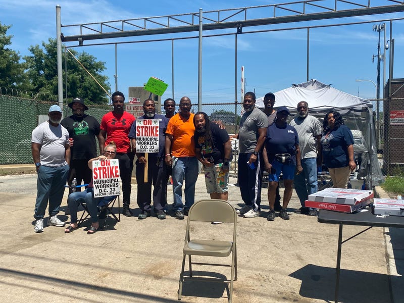 DC 33 picket location on Sunday, July 6, 2025