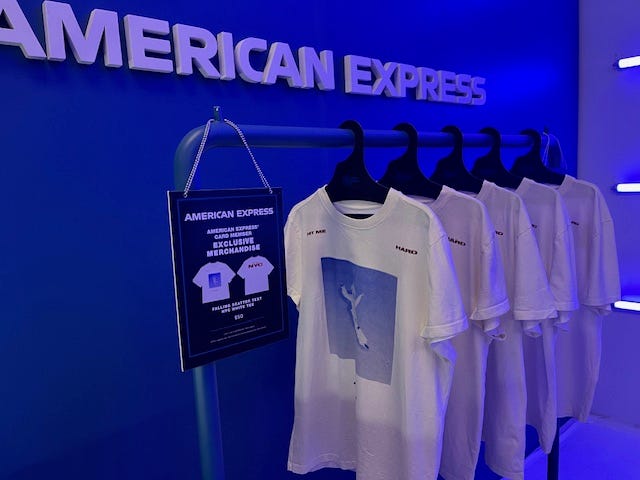 American Express cardholders receive exclusive early access to the Billie Eilish pop-up shop in SoHo, and an exclusive gift only they can purchase.