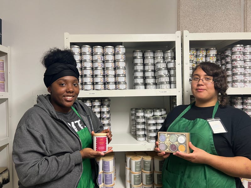 Bright Endeavors employs moms ages 24 where they receive classroom training and hands-on experience manufacturing and shipping candles and other home fragrance items. The program is one of many under West Side nonprofit New Moms.
