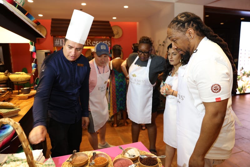 Bill cheffing it up recreating authentic Mexican dishes