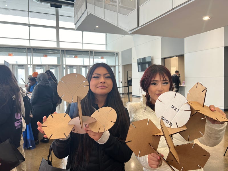 students at CPS STEM career fair