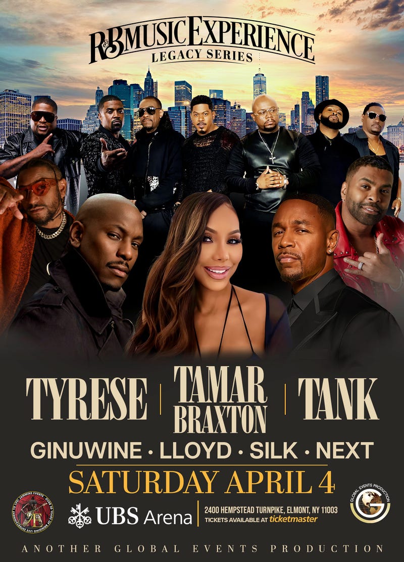 Listen for Your Chance to Win Tickets to The R&B Music Experience Legacy Series at UBS Arena