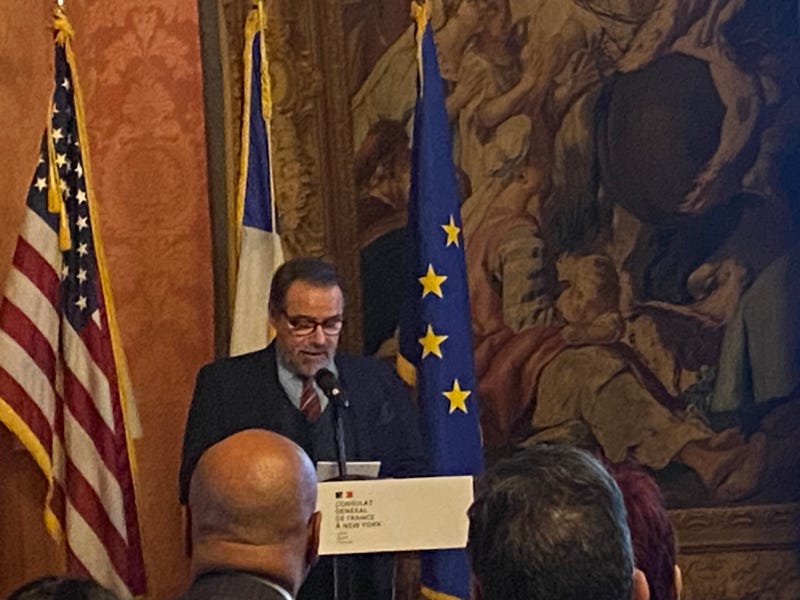 France's acting Consul General Damien Laban at the French consulate on Feb. 29. 2024.