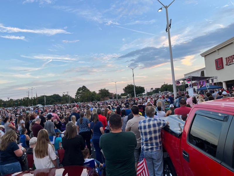 Charlie Kirk prayer vigil held in Greenville Monday evening sees massive turnout