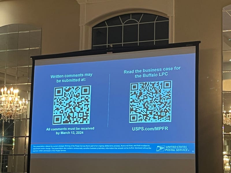 QR Code for public comment on USPS's proposal