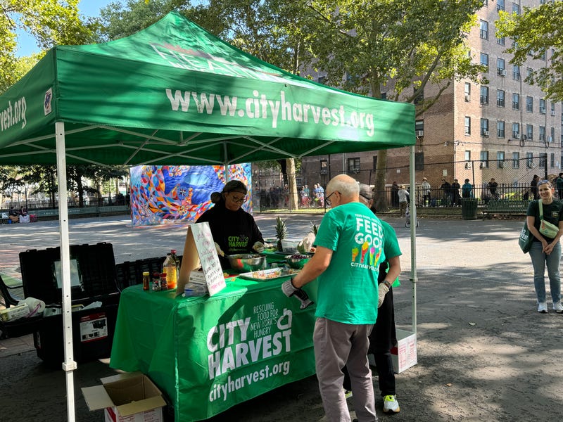 The City Harvest Mobile Market at the Tompkins Houses in Bed-Stuy, Brooklyn on Wednesday, Aug. 21, 2024.