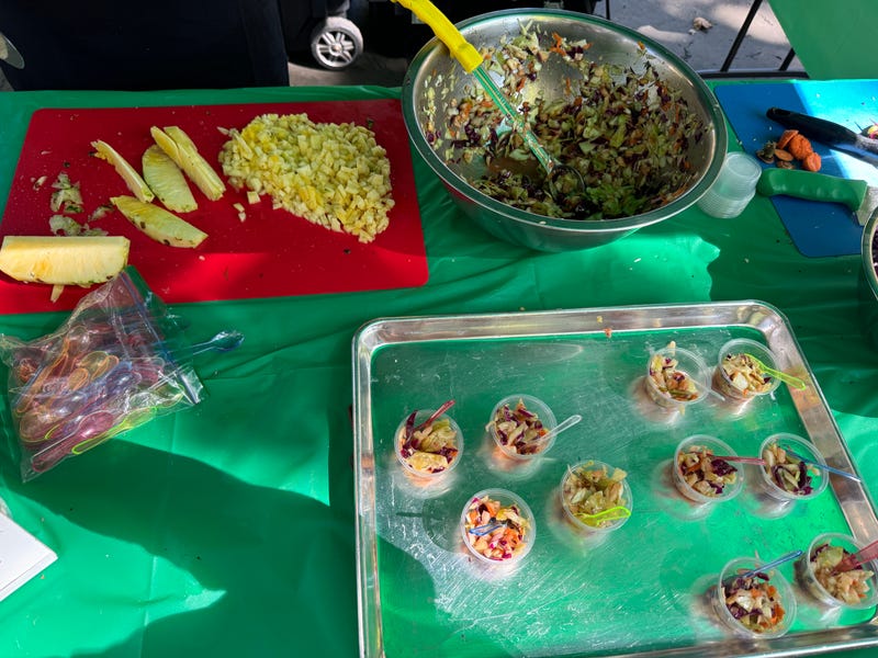 The City Harvest Mobile Market at the Tompkins Houses in Bed-Stuy, Brooklyn on Wednesday, Aug. 21, 2024.