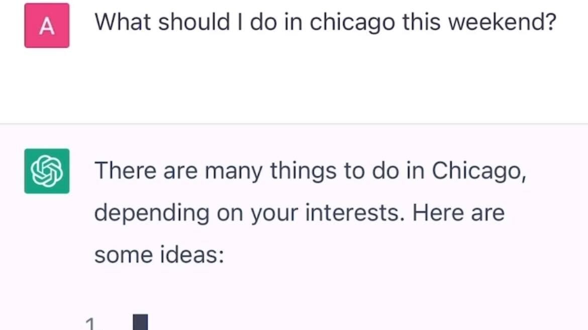 We asked AI what to do in Chicago this weekend: Here's what it said