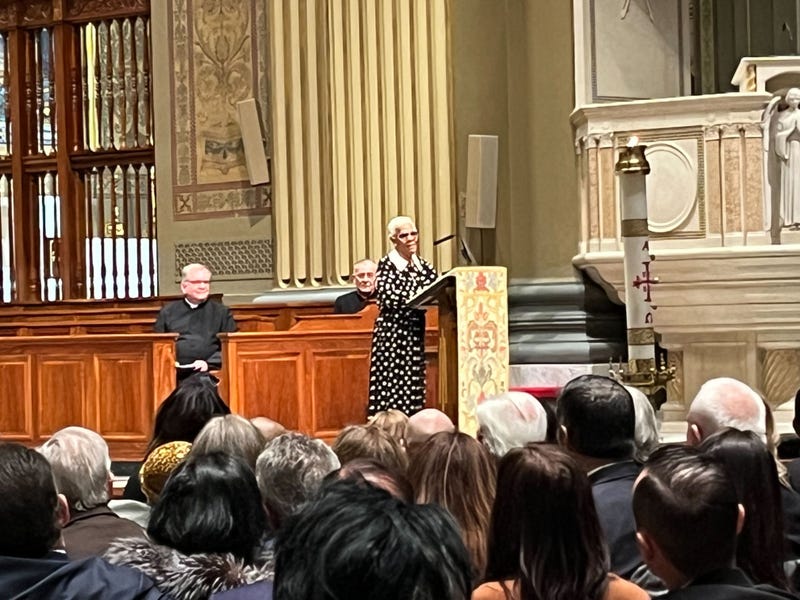 Dionne Warwick at Jerry Blavat's funeral