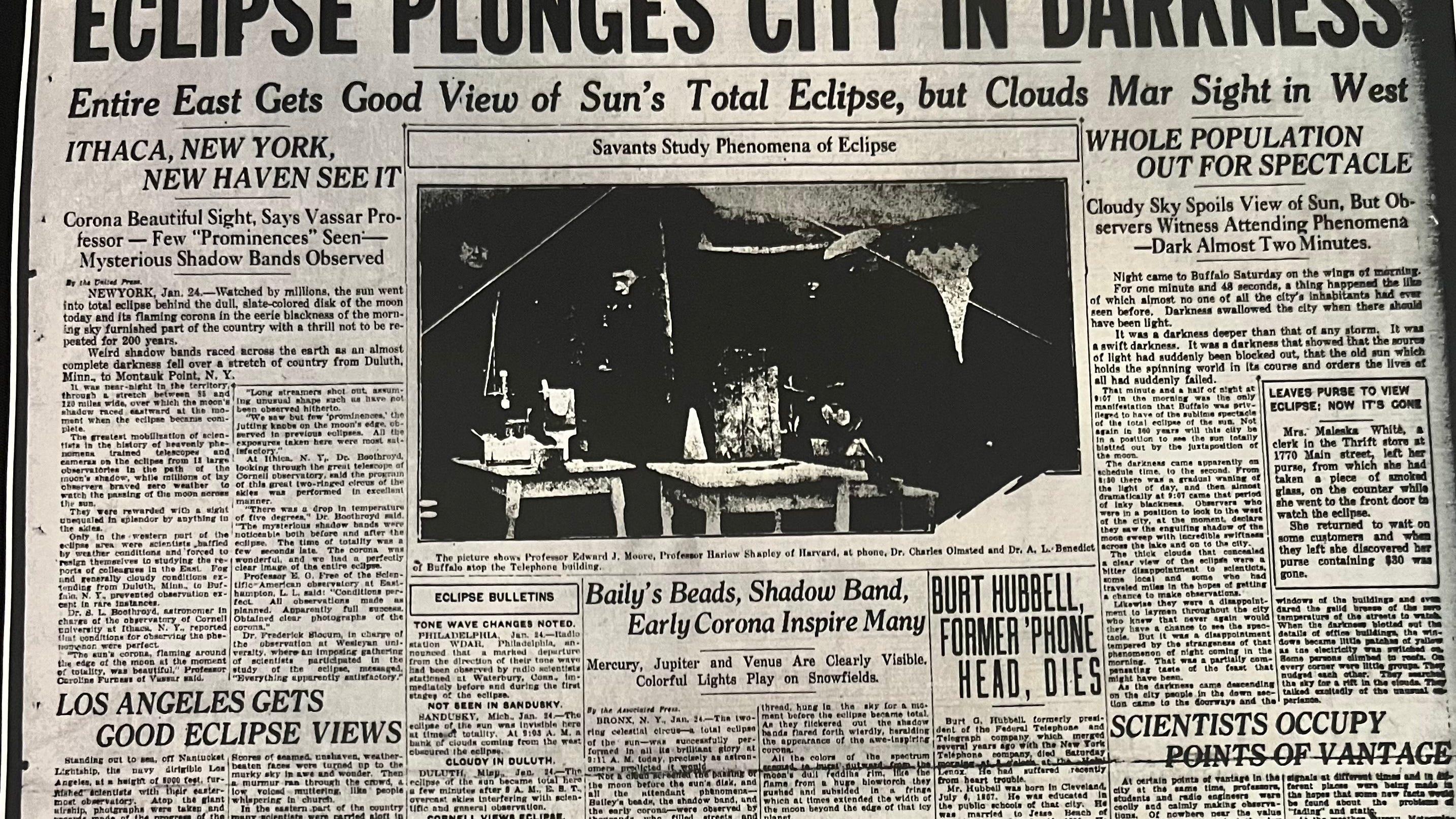 1925: Buffalo's most recent Total Solar Eclipse