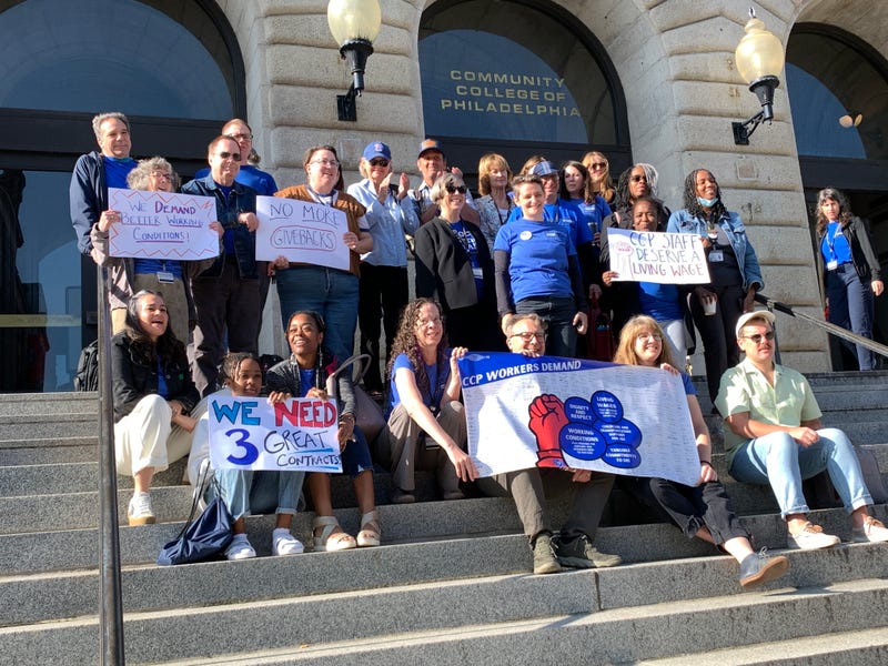 The labor contract for faculty and custodial staff at Community College of Philadelphia expires next week.