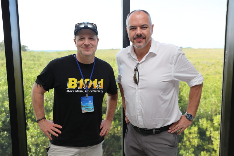 Bill with Chris Justice, VP of Operations at Amstar