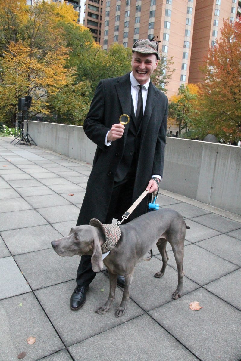 Winner of best dressed human was Sherlock Holmes and Watson. 