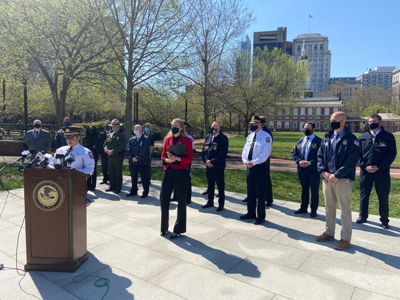 gun violence press conference in Old City