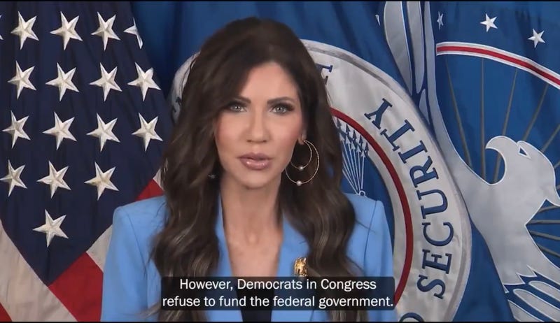 DHS Secretary Kristi Noem