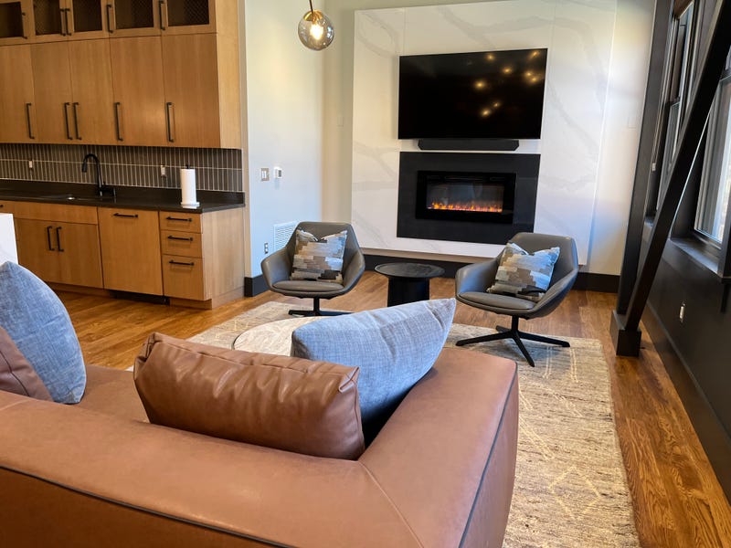 One of the shared living spaces for resident and visiting artists