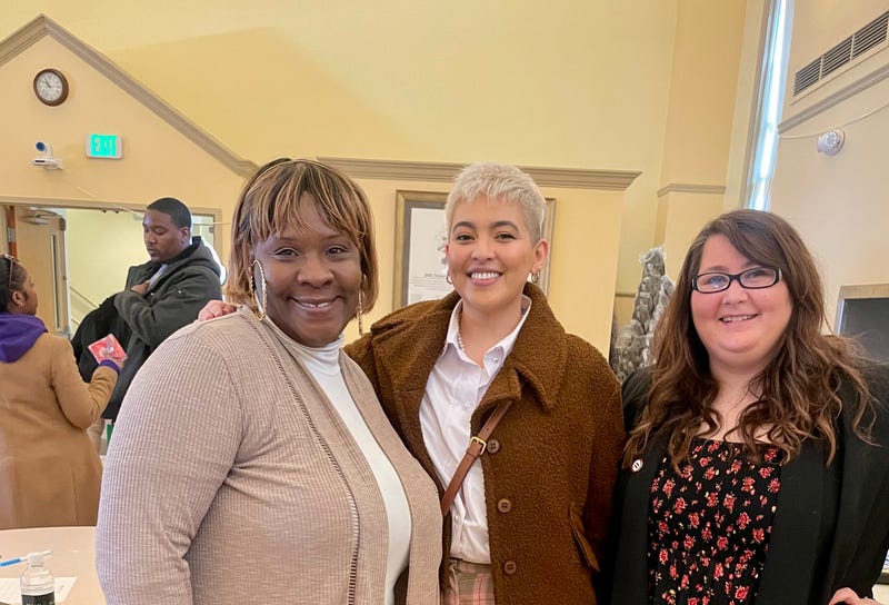 Tiffany Page, Sr. Director for Special Initiatives, Greater Baltimore Urban League with GBUL's Bri L. Barajas & Amber Yates