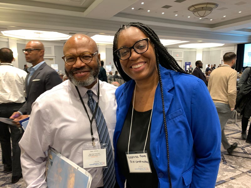 Steve Johnson (left) and Shina Moore (right)