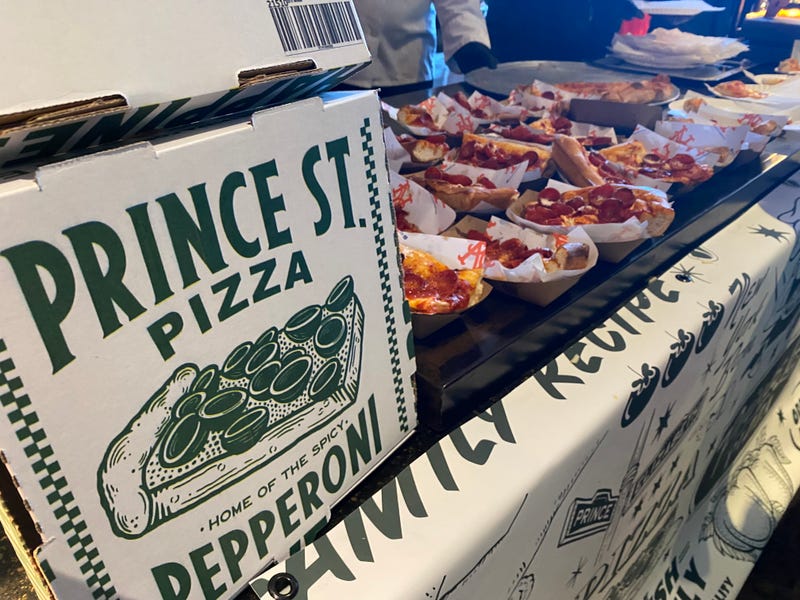 NYC's famed Prince St. Pizza is a newcomer to Citi Field this season. It was one of many concession vendors at the Mets' "What's New in 24" event held March 21, 2024 for media.