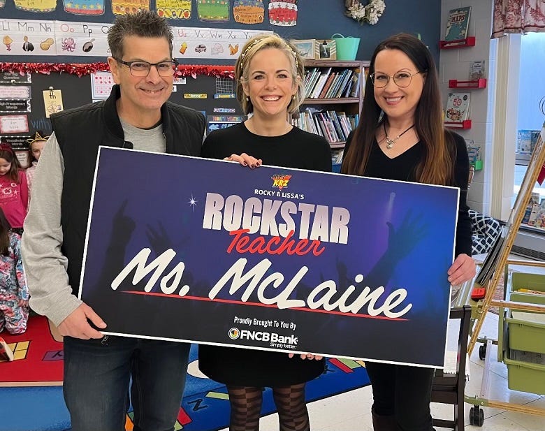 Ms. McLaine with Rocky & Lissa 
