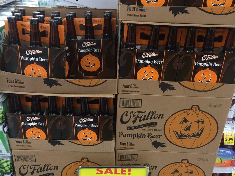 O'Fallon Pumpkin Beer on sale at Schnucks on October 24, 2015.
