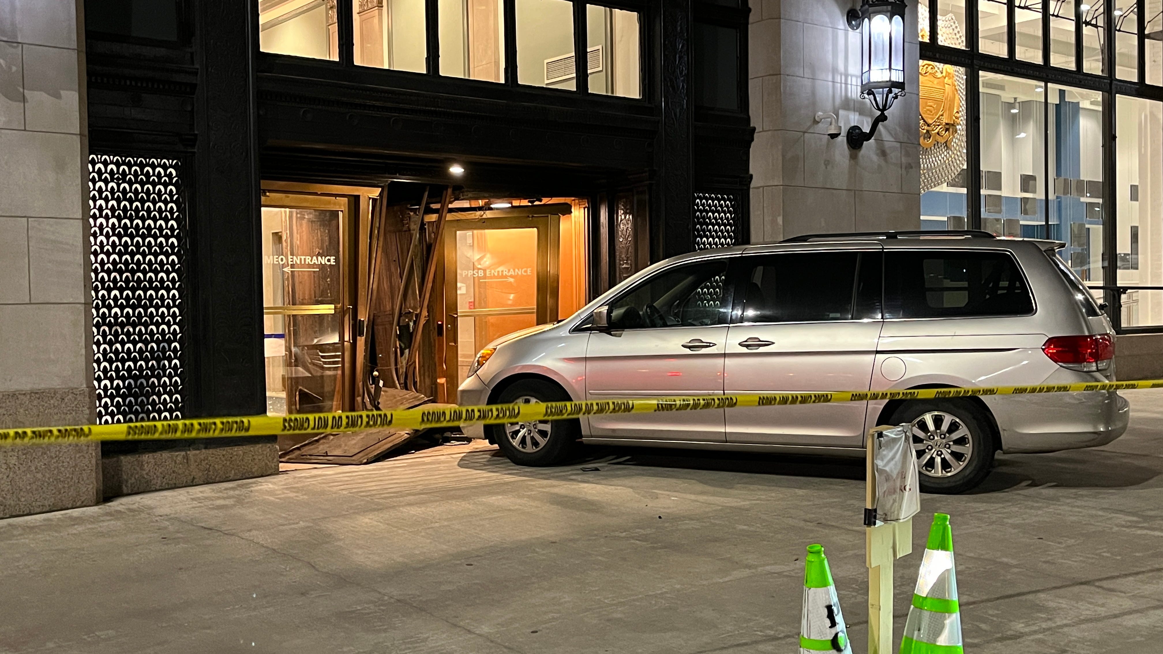 71-year-old driver crashes van into Philadelphia Police Department headquarters
