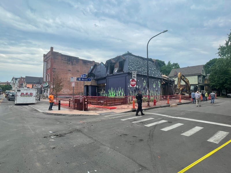 Fire at The Old Pink in Buffalo's Allentown neighborhood