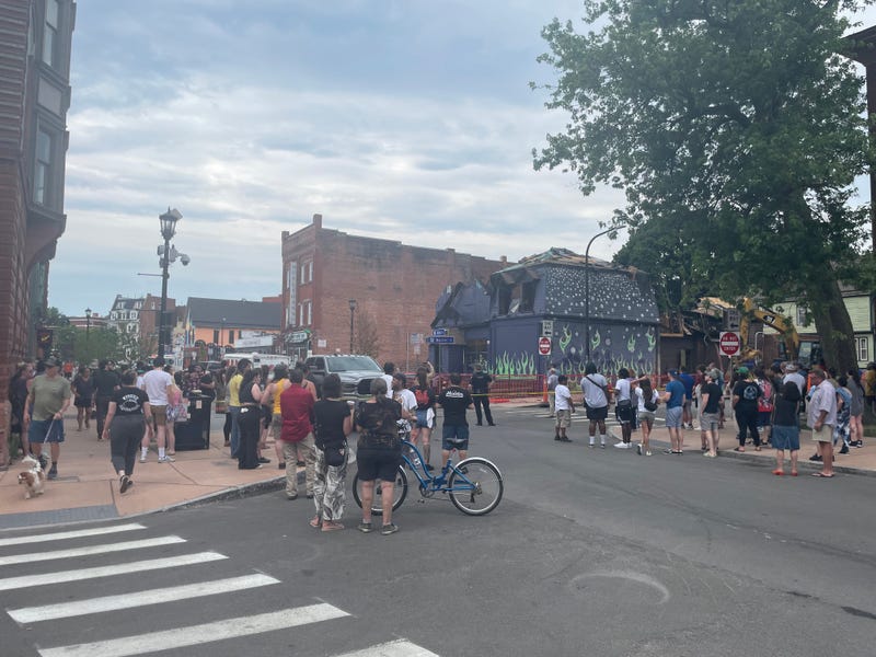 Fire at The Old Pink in Buffalo's Allentown neighborhood