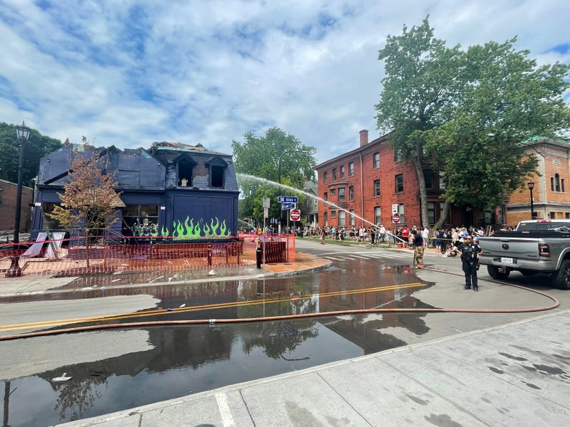 Demolition of The Old Pink in Buffalo's Allentown neighborhood