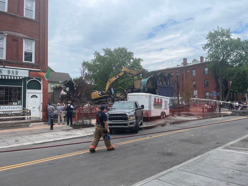 Demolition of The Old Pink in Buffalo's Allentown neighborhood