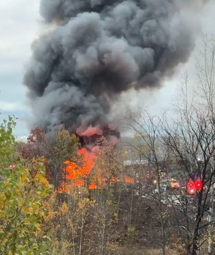 Multi-department crews battle fire at Wilkes-Barre Township recycling center