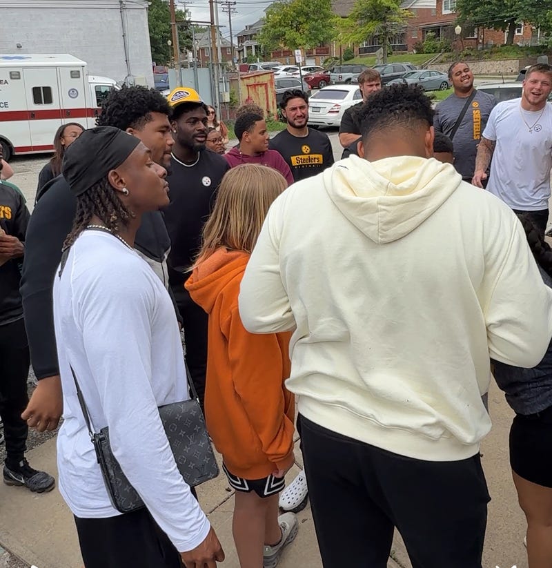Steelers players at Best of the Batch