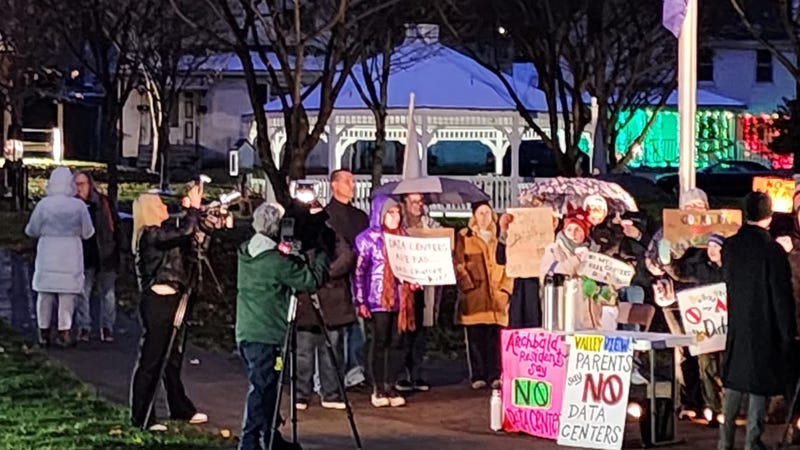 Archbald residents protest, demand transparency on data center zoning