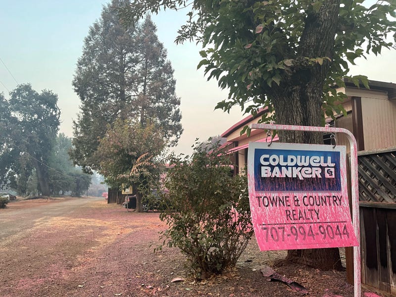 The Cache Fire decimated a Lake County mobile home park Wednesday.