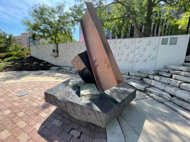 On September 11, 2003, the city dedicated a memorial to Naperville native and Commander Dan Shanower who died that day in the Pentagon. The memorial was one of the first in the nation to be completed.