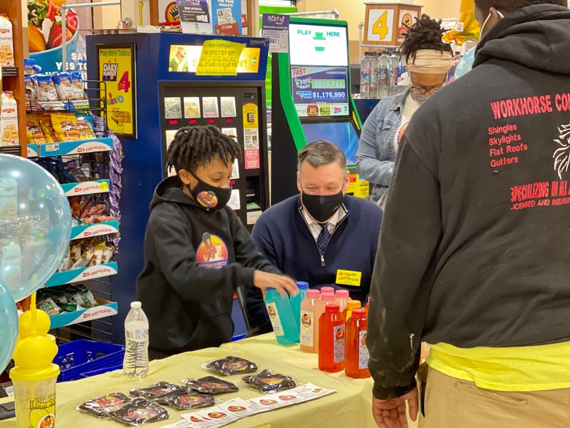 Micah Harrington made his supermarket debut on Wednesday.