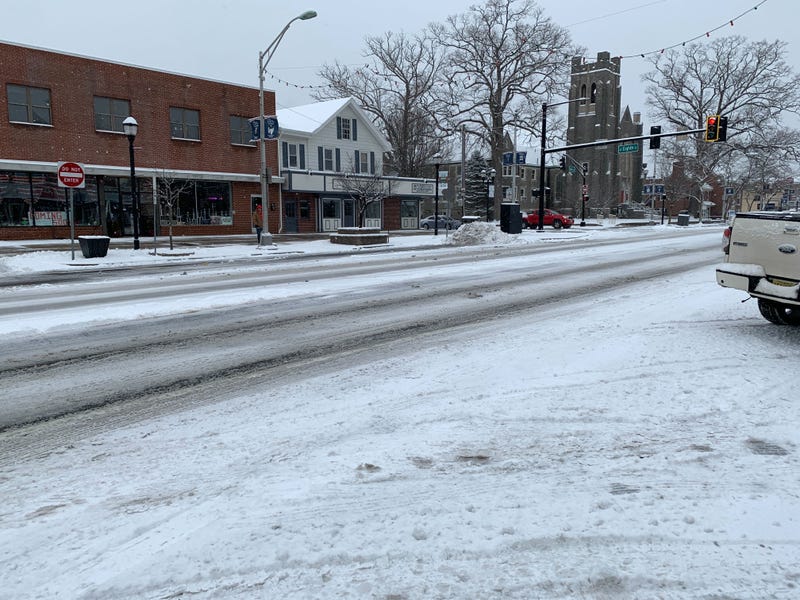 Vineland, New Jersey, is covered in snow.