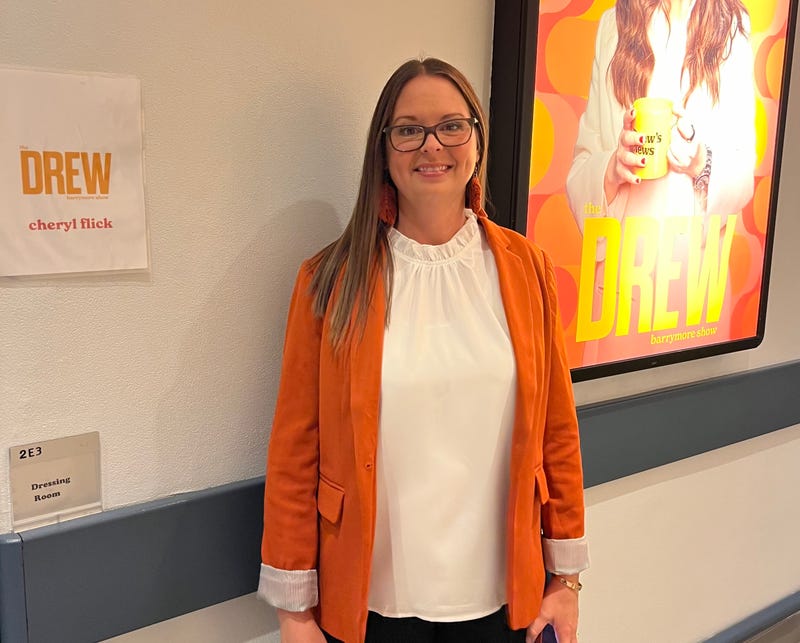 Cheryl Flick, Founder of Western New York Foster Closet, during an appearance on the Drew Barrymore Show in November, 2023