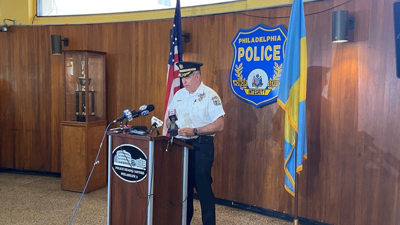 At a news conference following a deadly Mother's Day weekend in Philadelphia.