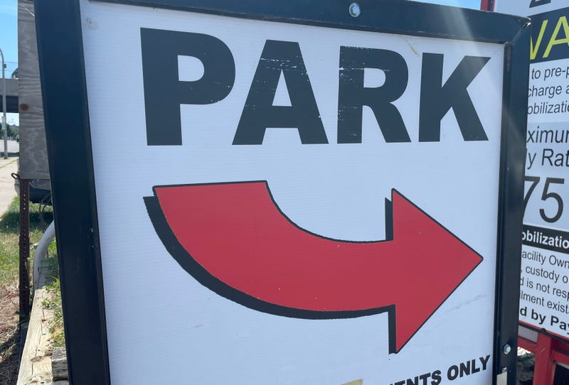 Parking sign
