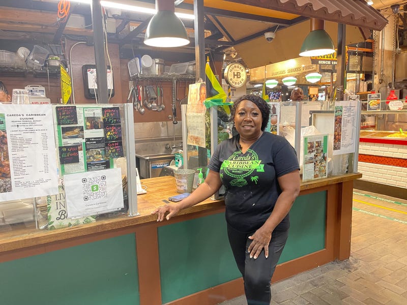 Careda Matthews, founder of Careda's Caribbean Cuisine in Reading Terminal Market