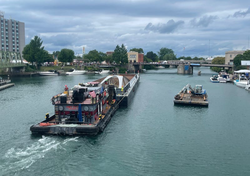 Ralph Wilson Park Pedestrian Bridge barge