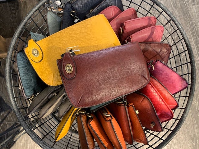 Cross body purse at Sendik's