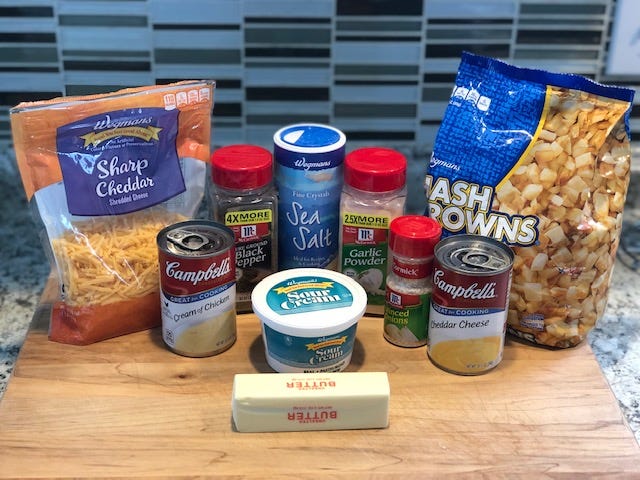Nate's Cheesy Potato ingredients