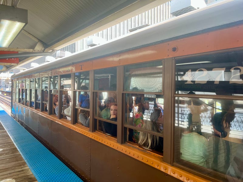 CTA Heritage Train in the Loop